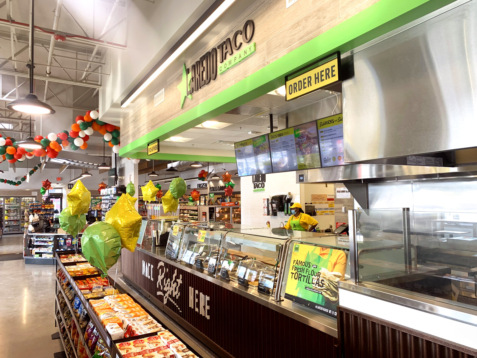 7-Eleven store interior with Laredo Taco Company foodservice counter